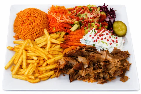 Assiette Gemüse Kebab