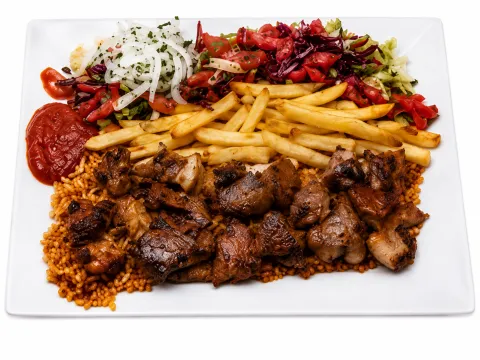 Assiette Brochette Agneau