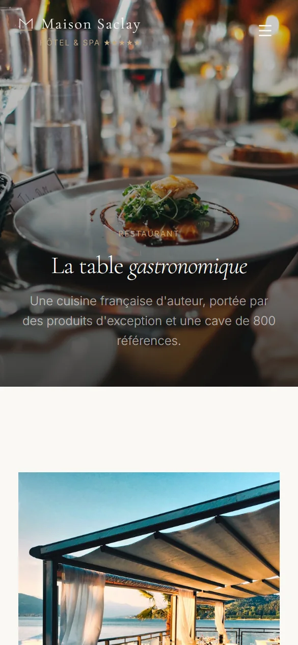 Das Restaurant: seine Menüs