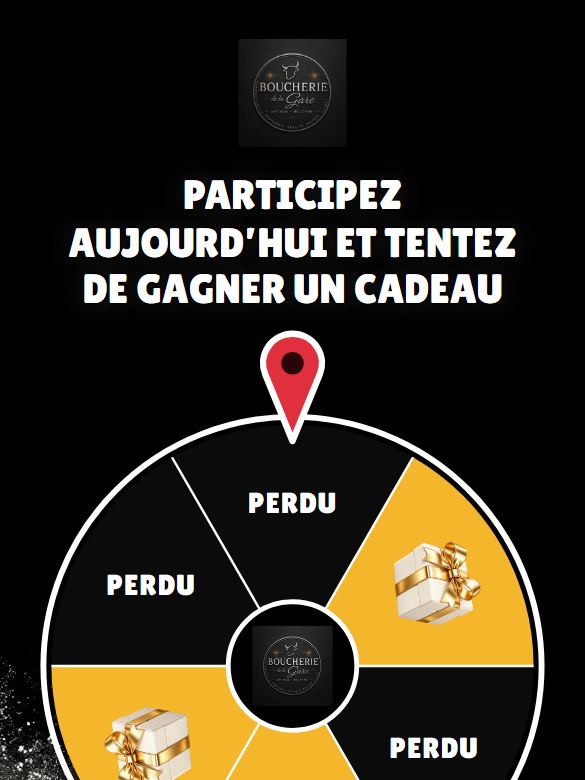 Aperçu actuel de la roulette de Boucherie de la Gare HALAL