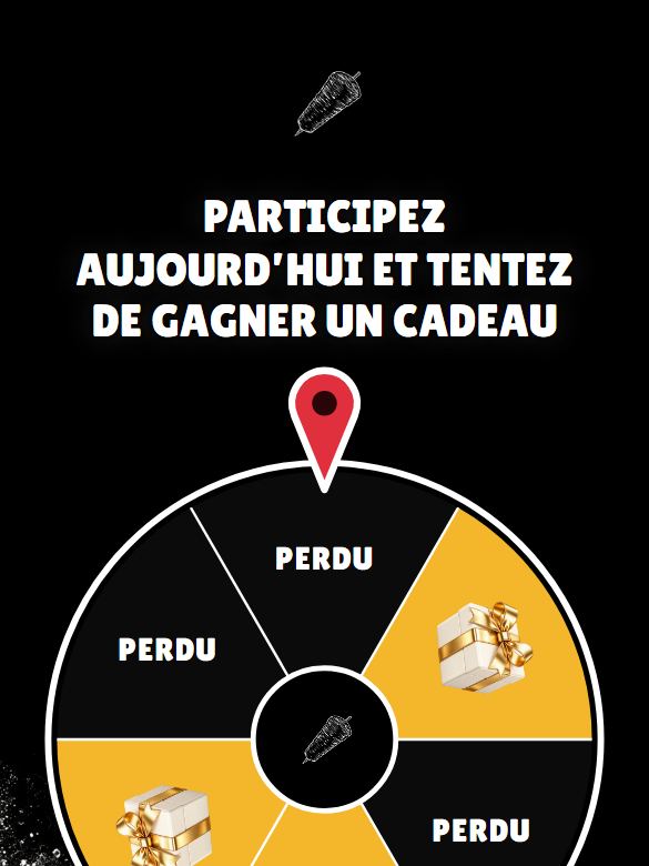 Aperçu actuel de la roulette de Restaurant DONER Lafayette