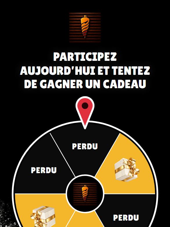 Aperçu actuel de la roulette de Restaurant Galerie kebab