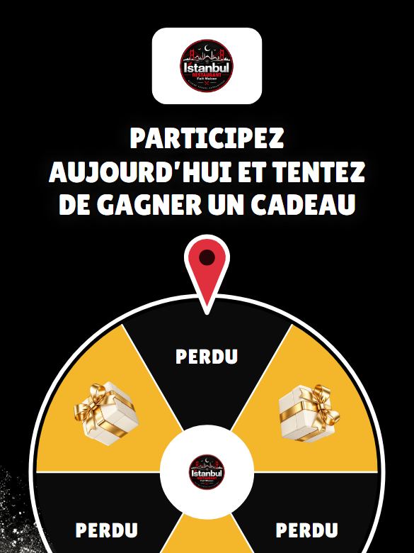 Aperçu actuel de la roulette de Restaurant istanbul
